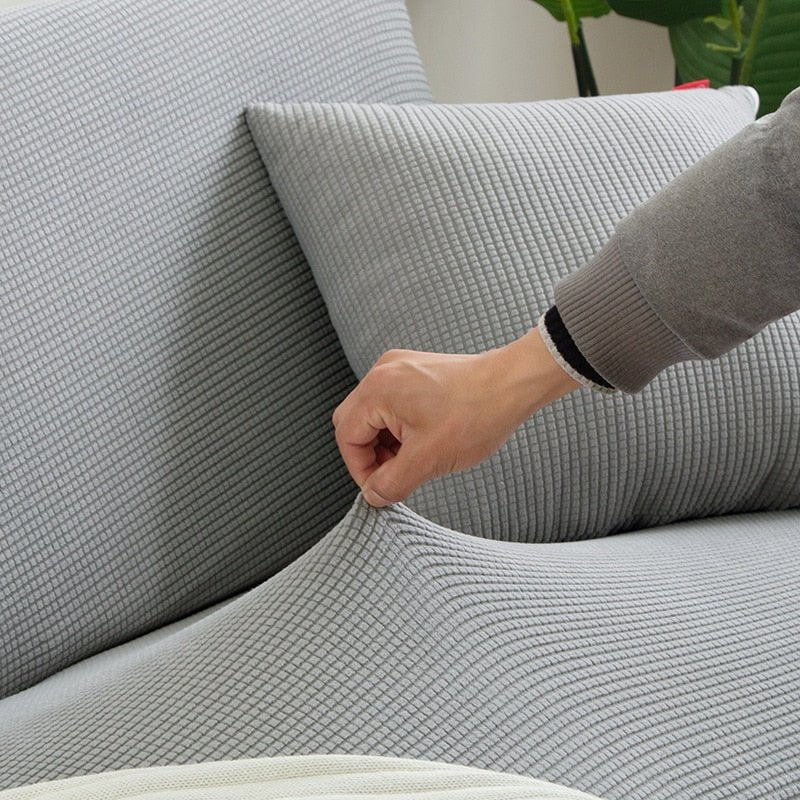Vionara - Housse de canapé extensible en tissu texturé | Vionara