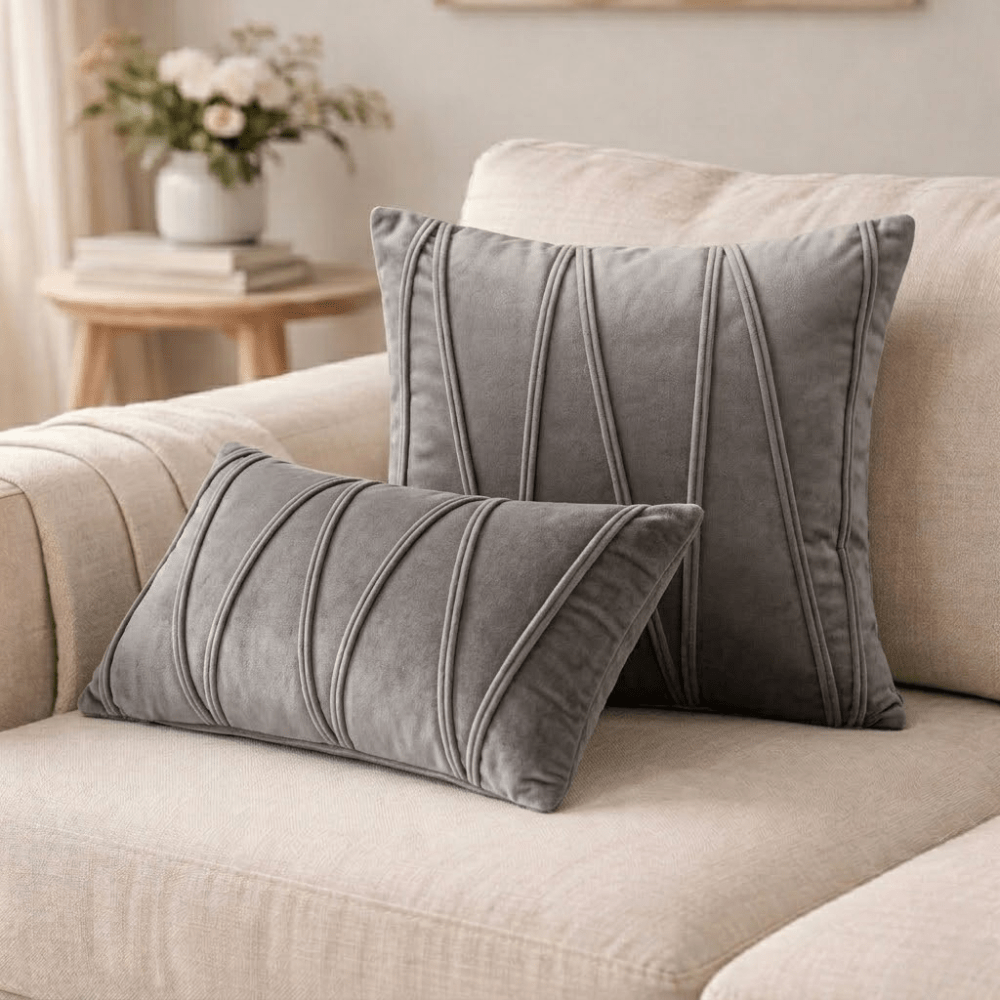 Vionara - Coussin décoratif en velours doux avec housse amovible | Vionara