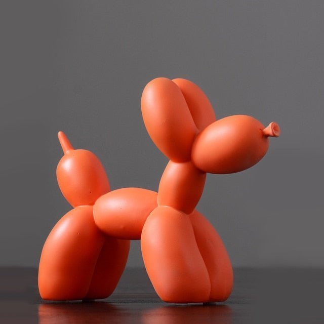 Vionara - Sculpture décorative en résine finition lisse forme ballon chien | Vionara