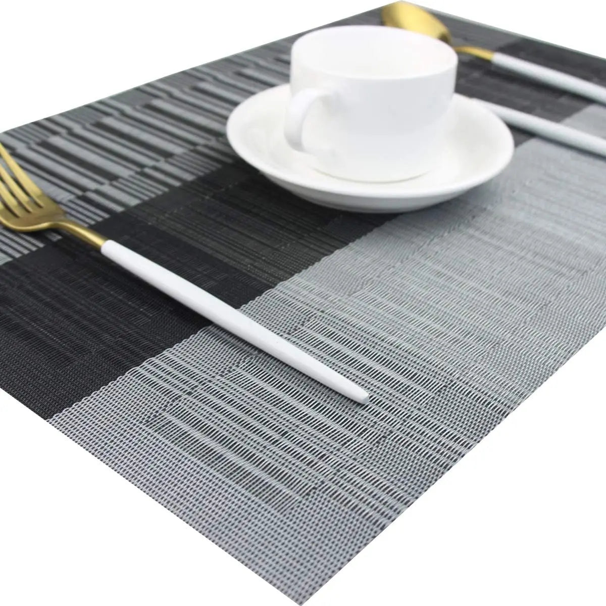 Vionara - Set de sets de table tissés lavables – Surface résistante à la chaleur | Vionara