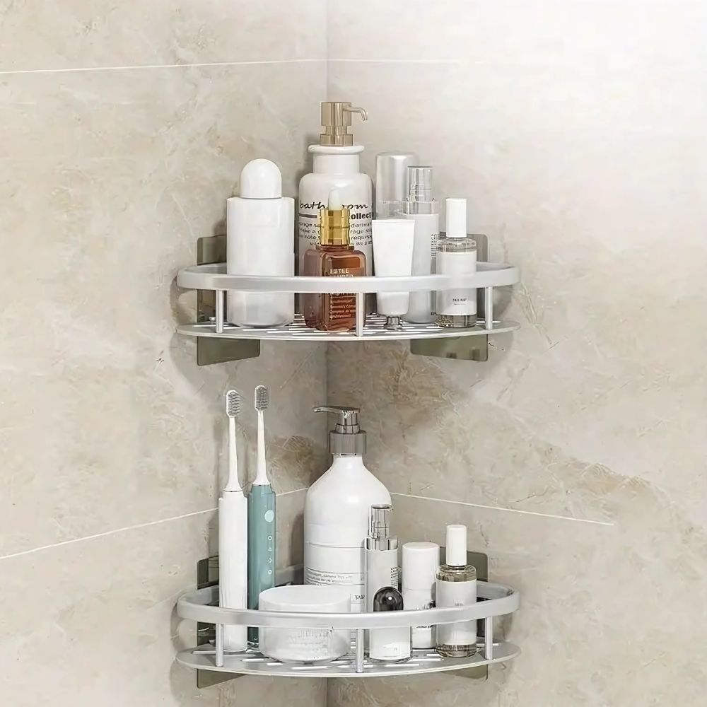 Vionara - Étagère murale en aluminium mat pour douche | Vionara