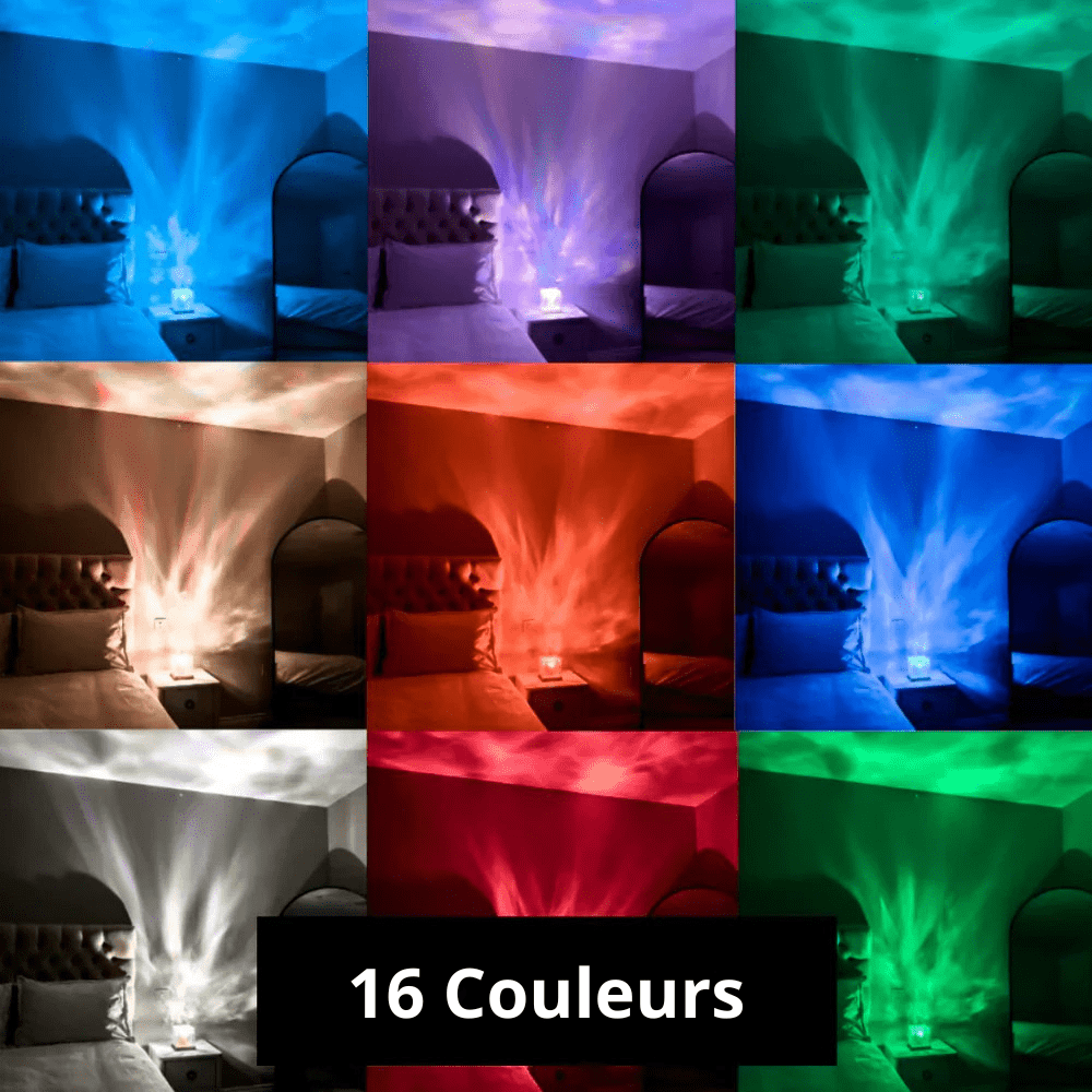 Vionara - Lampe d’ambiance multicolore au fini givré pour salon ou chambre | Vionara