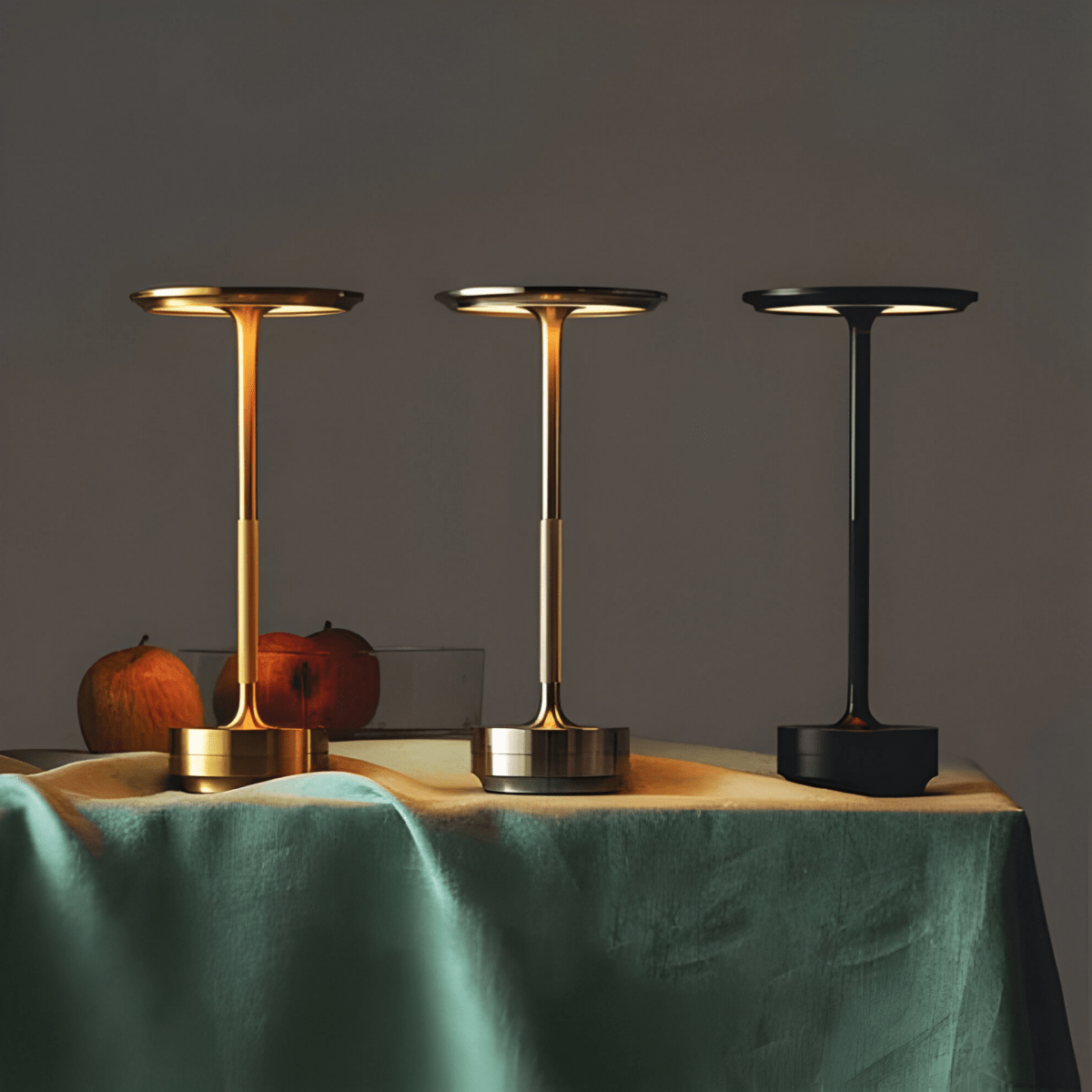 Vionara - Lampe de table sans fil en métal – Dimmable avec commande tactile | Vionara