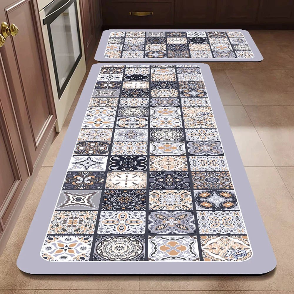 Vionara - Tapis de cuisine antidérapant en textile texturé | Vionara