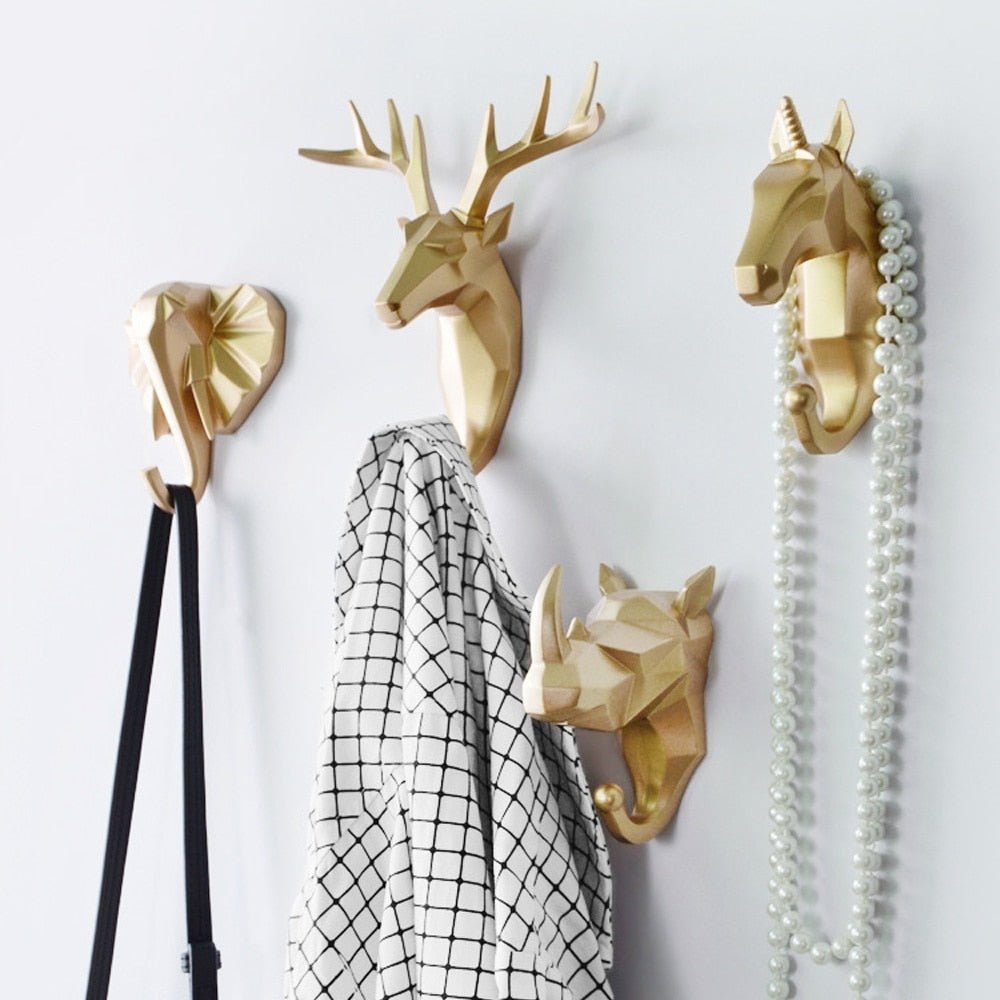 Vionara - Patère murale décorative en résine – Design géométrique animalier | Vionara