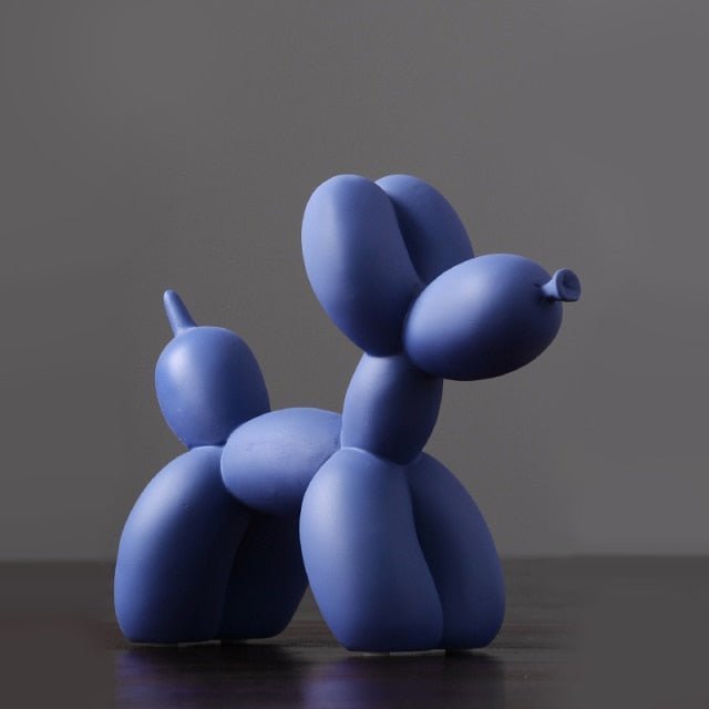 Vionara - Sculpture décorative en résine finition lisse forme ballon chien | Vionara