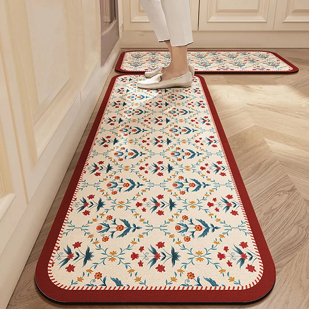 Vionara - Tapis de cuisine antidérapant en textile texturé | Vionara