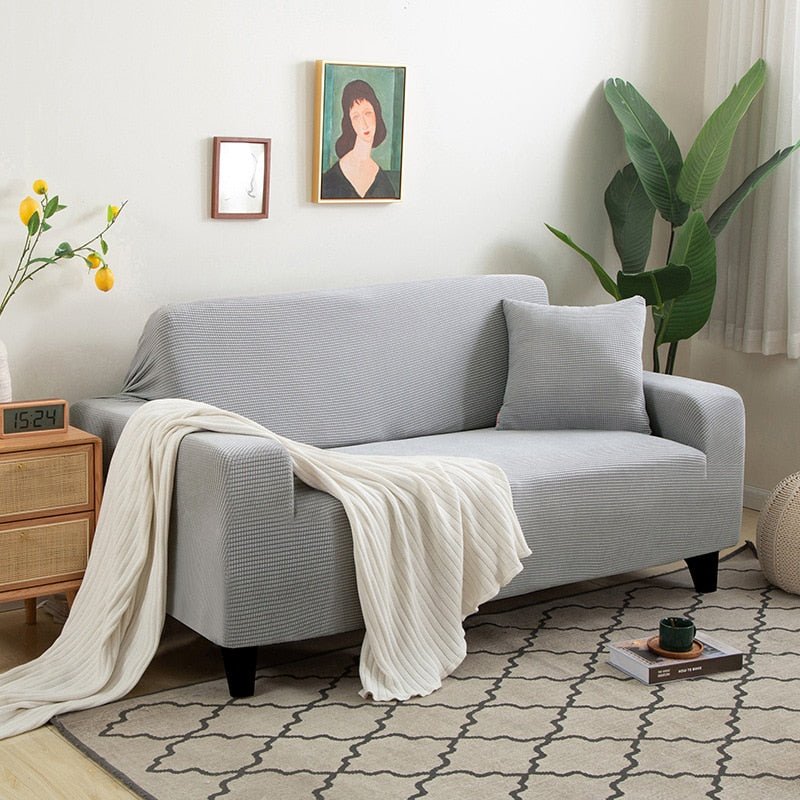 Vionara - Housse de canapé extensible en tissu texturé | Vionara