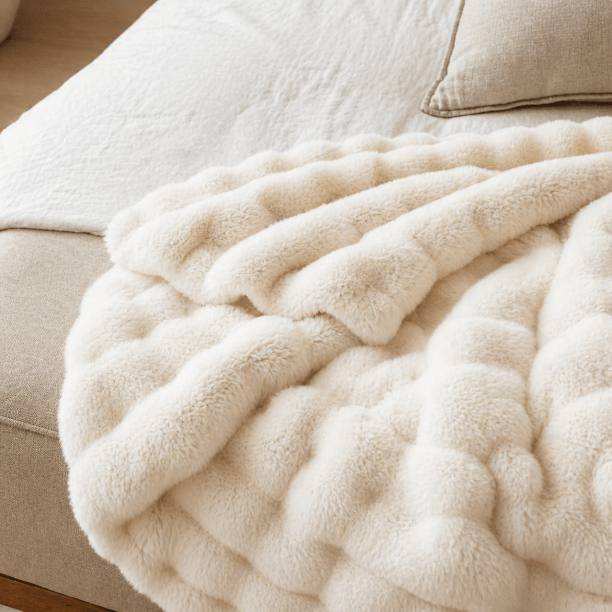 Vionara - Couverture en laine synthétique double face et ultra-douce | Vionara