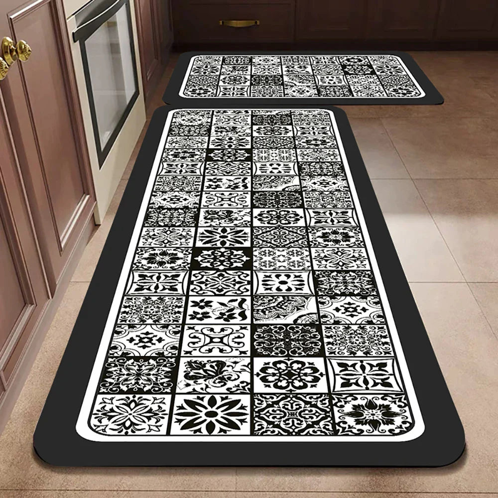 Vionara - Tapis de cuisine antidérapant en textile texturé | Vionara