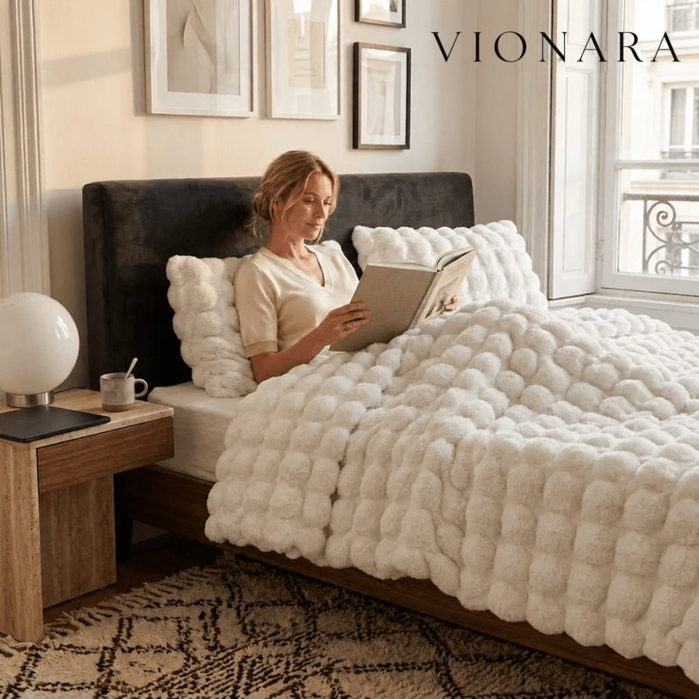Vionara - Couverture en laine synthétique double face et ultra-douce | Vionara