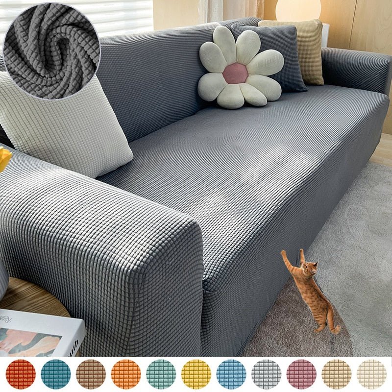 Vionara - Housse de canapé extensible en tissu texturé | Vionara