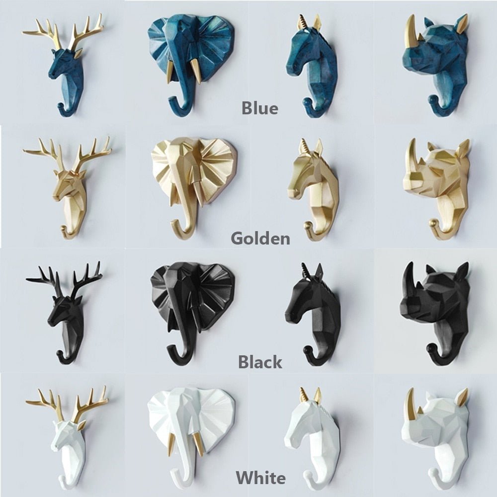 Vionara - Patère murale décorative en résine – Design géométrique animalier | Vionara